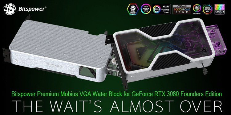 Bitspower представила водоблок с подсветкой для GeForce RTX 3080 FE