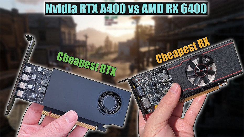 Профессиональную видеокарту NVIDIA RTX A400 и бюджетную Radeon RX 6400 сравнили в режимах PCIe 4.0 и PCIe 3.0